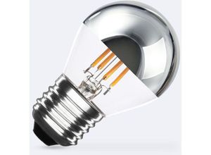 8445044176144 - LED-Glühbirne Filament E27 4W 400 lm G45 Chrome Reflect No Flicker 2200K Warmweiß