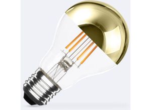 8445044176199 - Ledkia - LED-Glühbirne Filament E27 6W 600 lm A60 Gold Reflect No Flicker 2200K Warmweiß