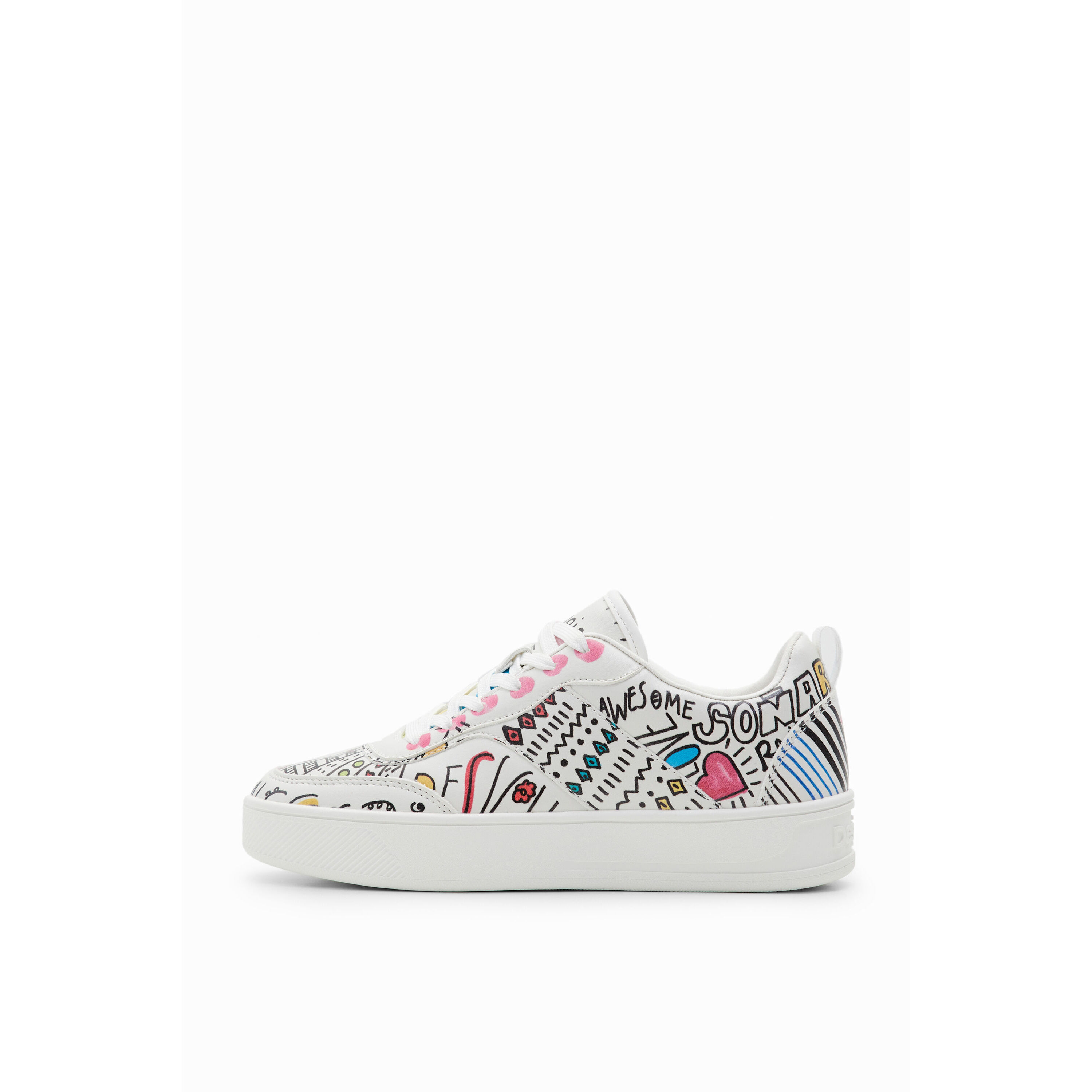 8445110389096 - Retro-Sneaker mit Illustrationen Frau Arty