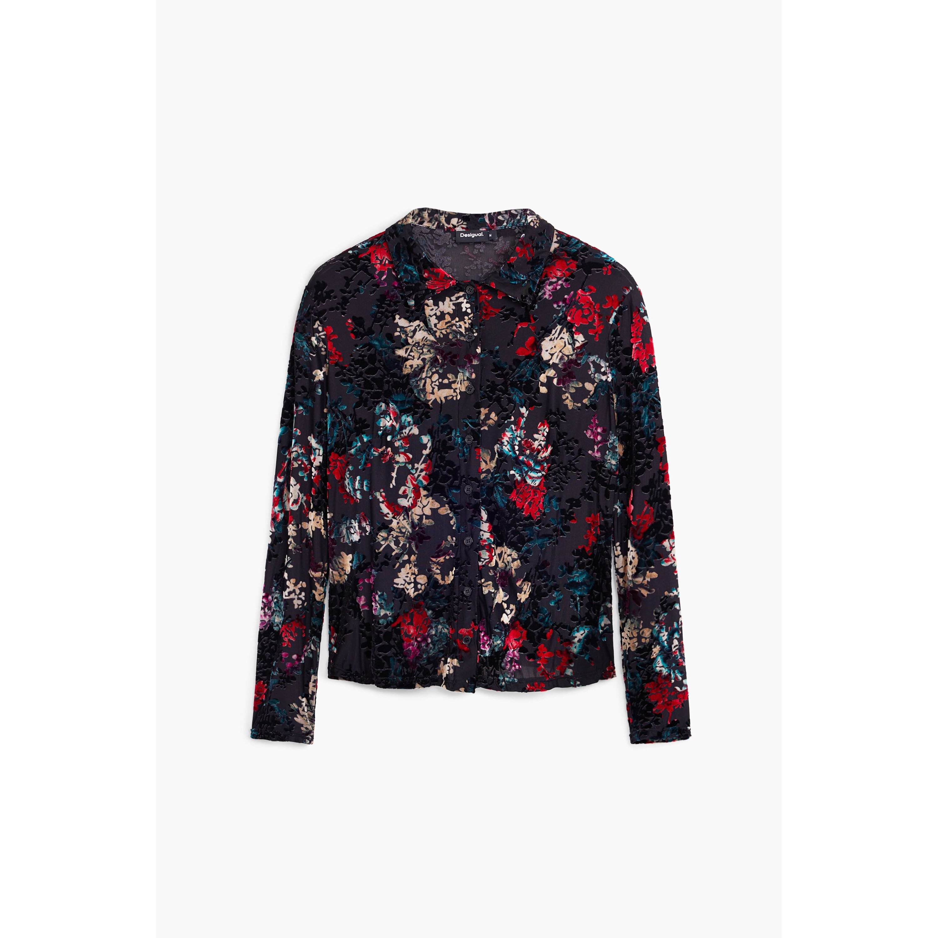8445110635124 - Damen-Bluse aus Tüll mit Floralprint Desigual 8445110635124 - Damen-Bluse aus Tüll mit Floralprint Desigual