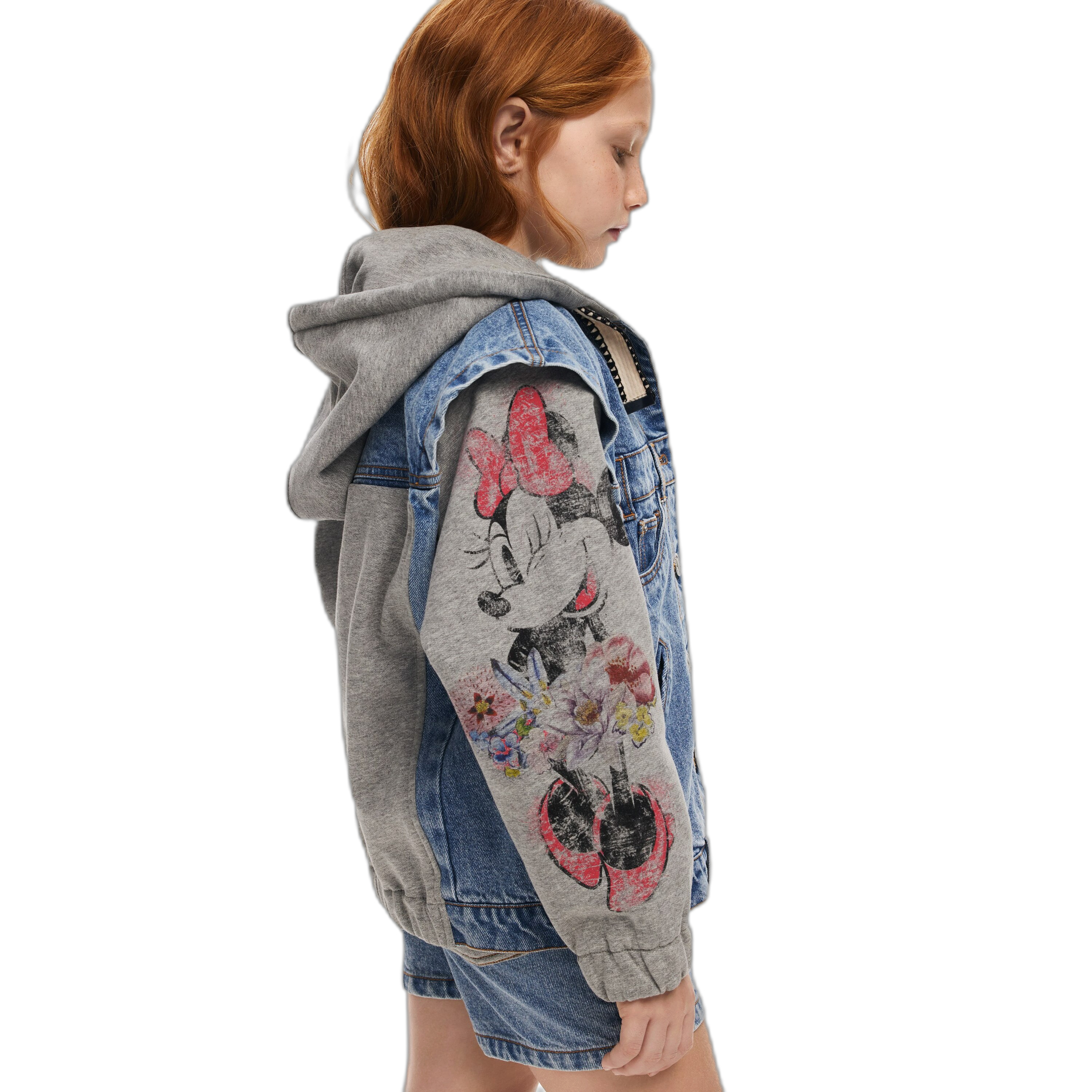 8445110642849 - Jeansjacke mit Kapuze für Mädchen Minnie