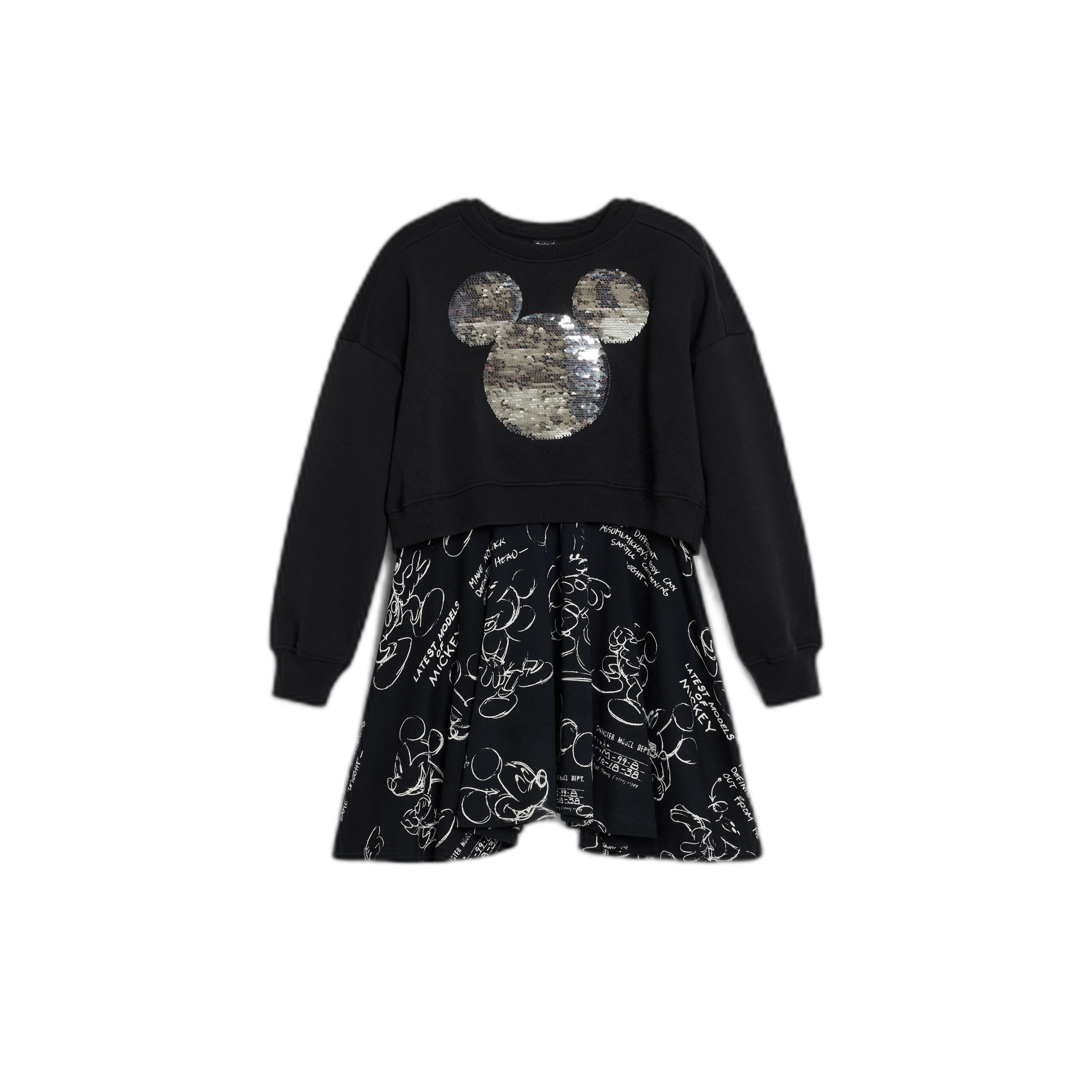 8445110723722 - Mädchenkleid Mickey Sequins