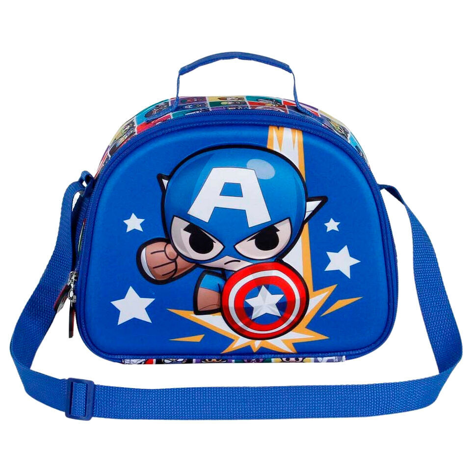8445118044393 - Isoliertasche 3D für Kinder Marvel Avengers Captain America Punch