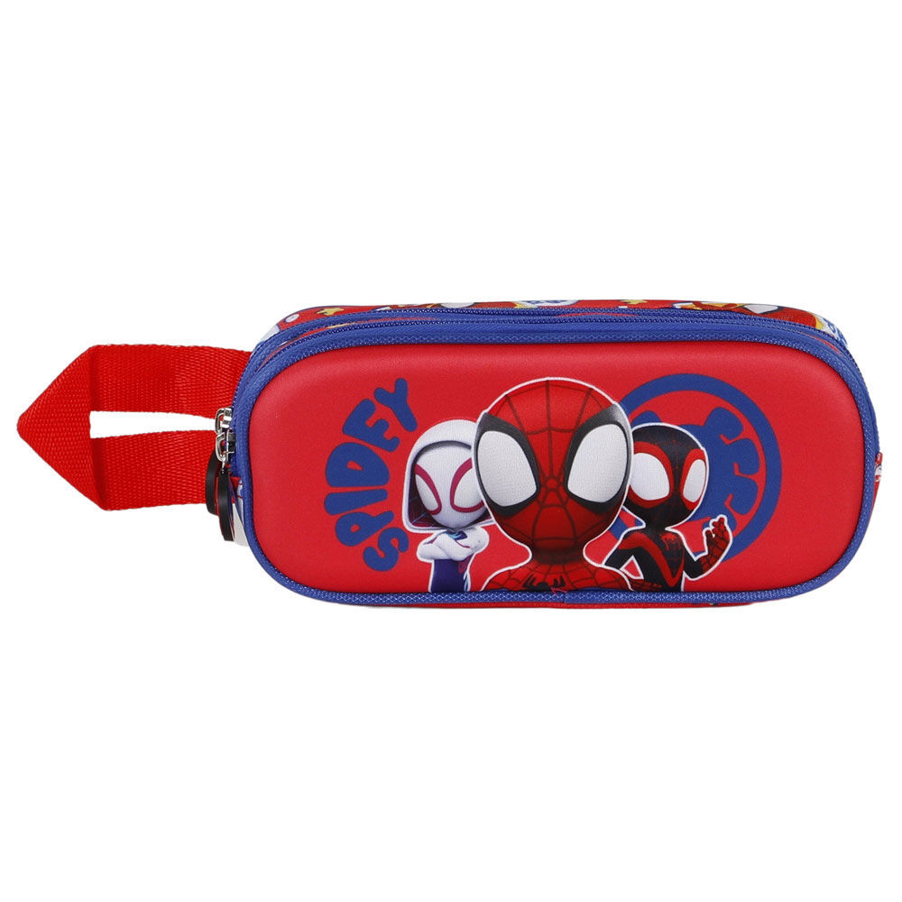 8445118047080 - 3d Doppeltes Mäppchen Kind Marvel Spidey Spider-Man Gang