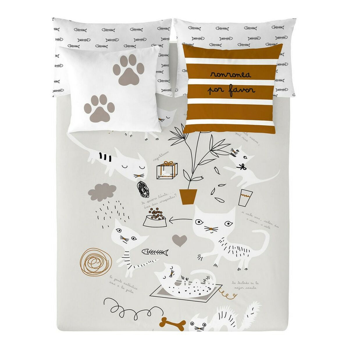 8445142355571 - Bettdeckenbezug Cats King size (260 x 220 cm)