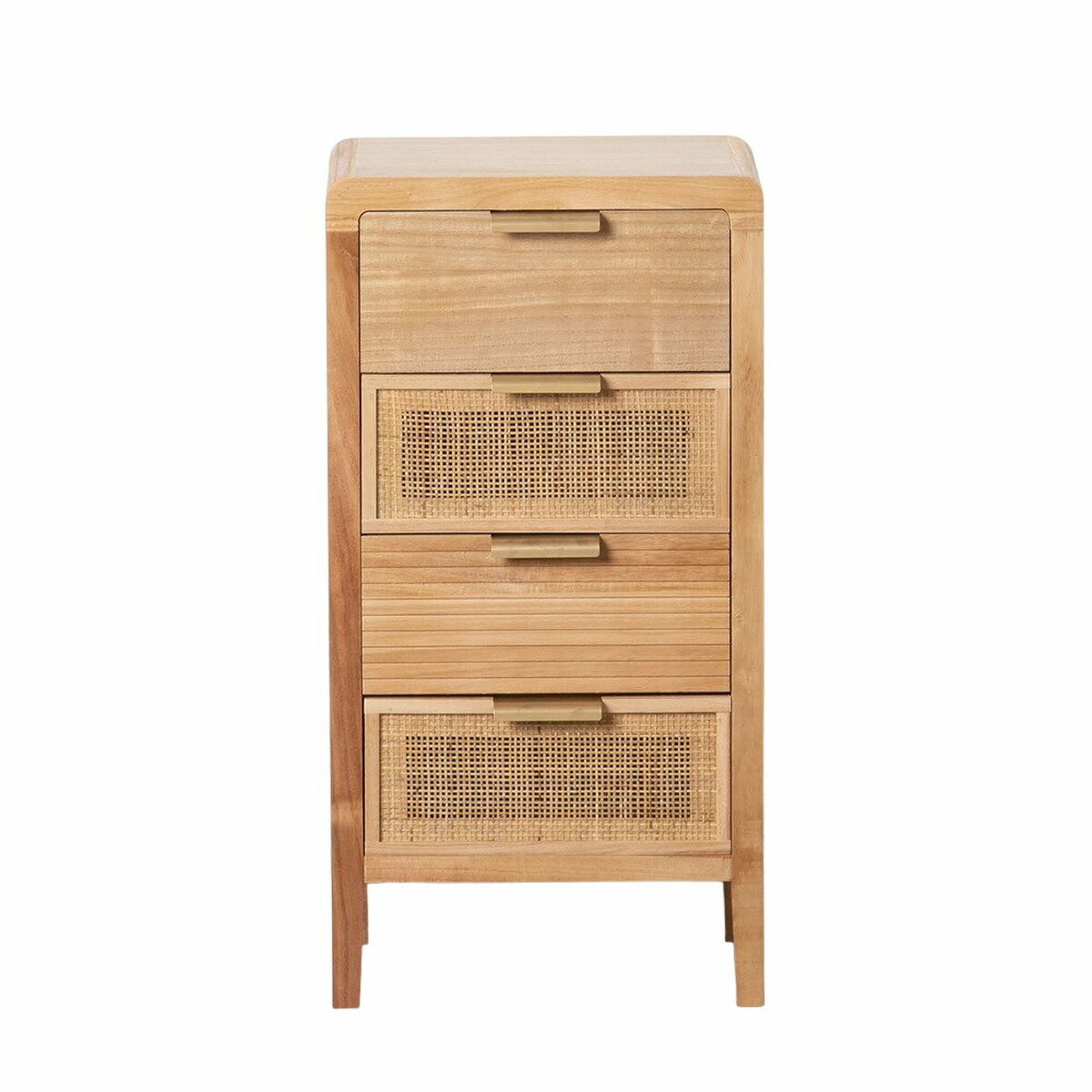 8445146025708 - Nachttisch HONEY natürlich Paulonia-Holz Holz MDF 40 x 30 x 775 cm