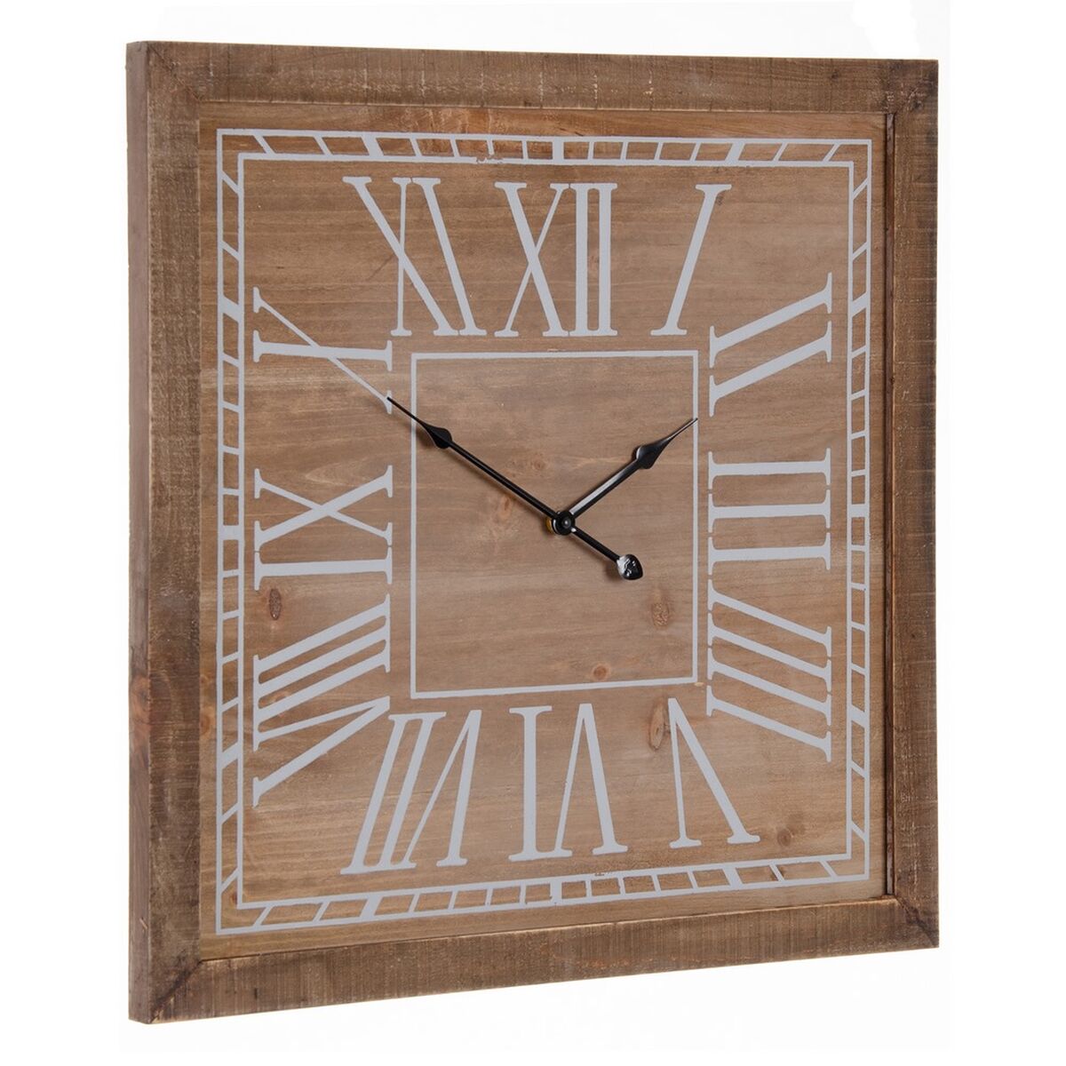 8445146046208 - Wanduhr natürlich Tannenholz 60 x 5 x 60 cm 8445146046208 - Wanduhr natürlich Tannenholz 60 x 5 x 60 cm