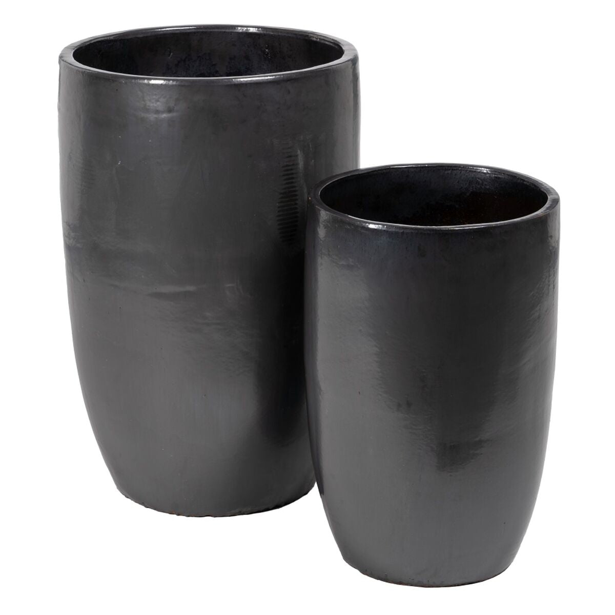 8445146071590 - Vase Grau aus Keramik 52 x 52 x 80 cm (2 Stück)