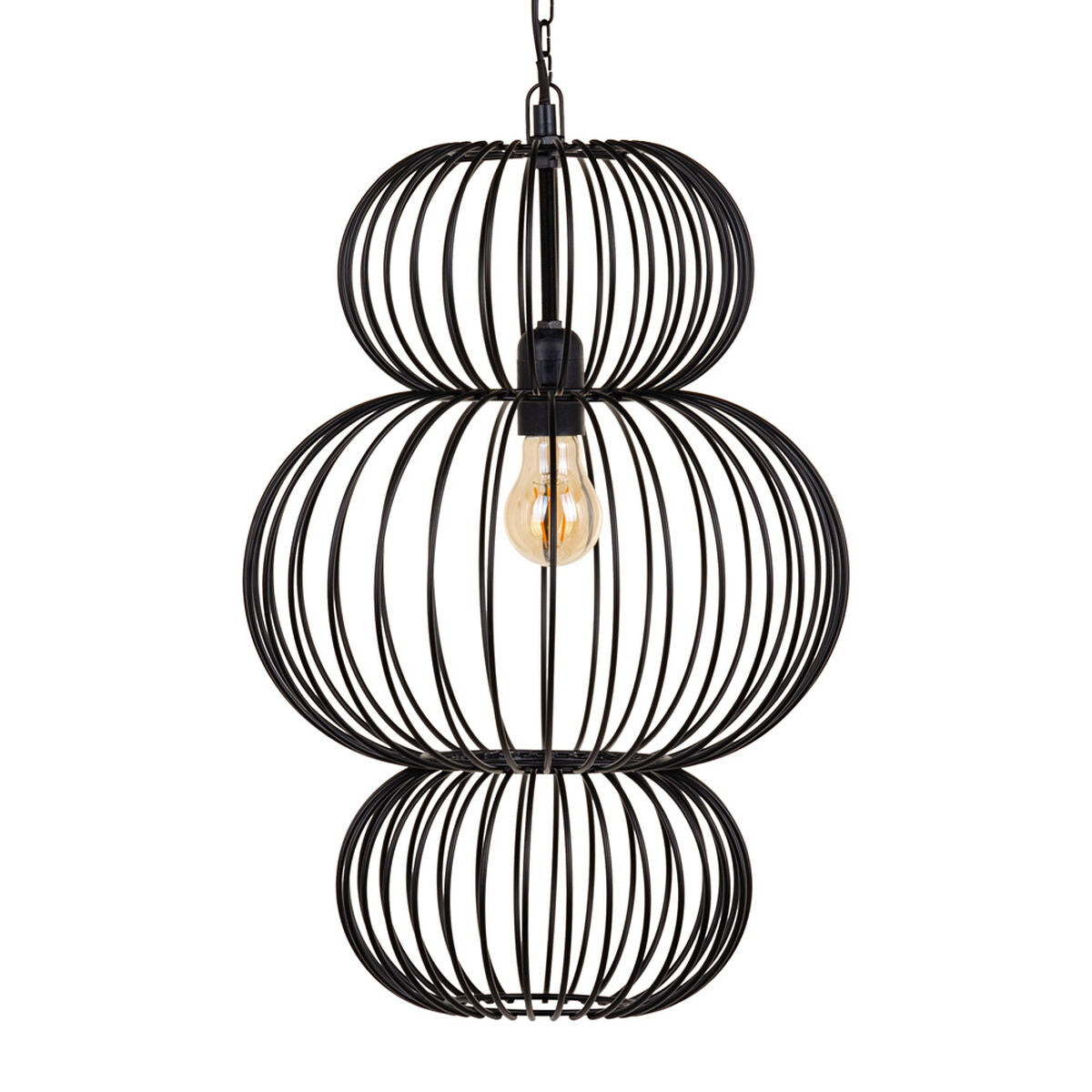 8445146072566 - Deckenlampe 34 x 34 x 51 cm Schwarz Eisen Ø 34 cm