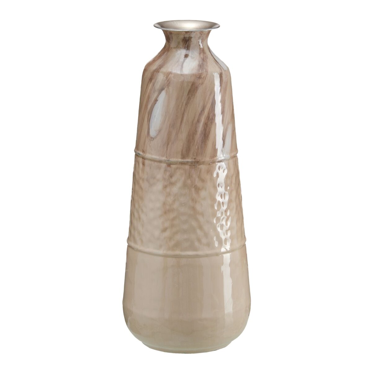 8445146077448 - Vase Beige Eisen 28 x 28 x 68 cm