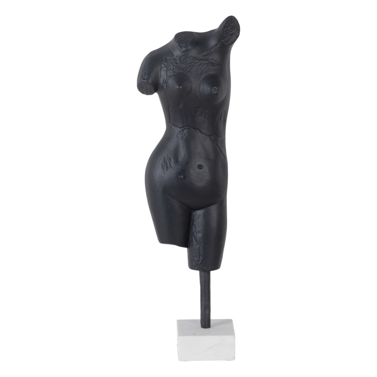 8445146077677 - Deko-Figur Weiß Schwarz Aluminium Marmor 16 x 10 x 62 cm