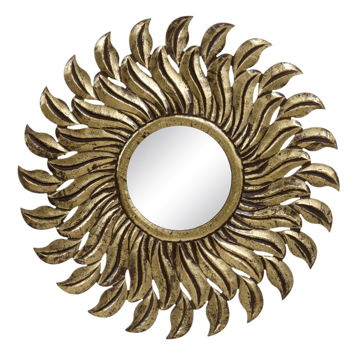 8445146079961 - Wall mirror Golden Crystal MDF Wood 80 x 175 x 80 cm 8445146079961 - Wall mirror Golden Crystal MDF Wood 80 x 175 x 80 cm