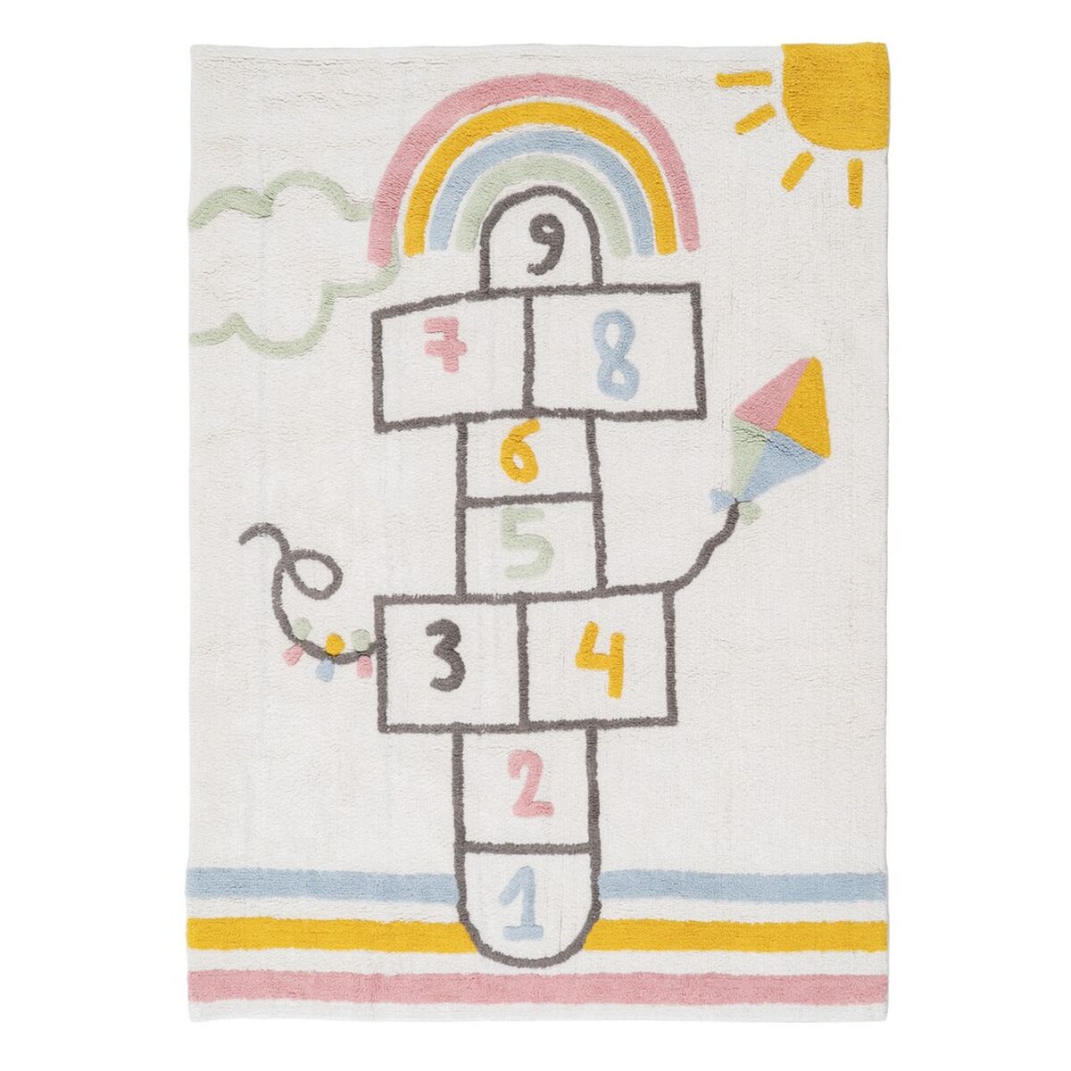 8445146085863 - Kinderteppich 100 % Baumwolle 160 x 120 cm 160 x 120 x 1 cm 8445146085863 - Kinderteppich 100 % Baumwolle 160 x 120 cm 160 x 120 x 1 cm