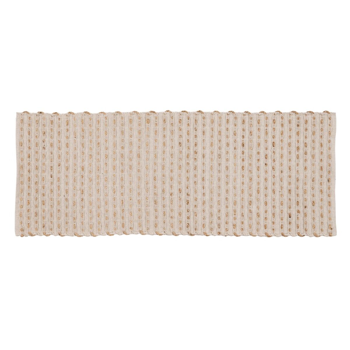 8445146093264 - Teppich Weiß natürlich 70 % Baumwolle 30 % Jute 170 x 70 cm