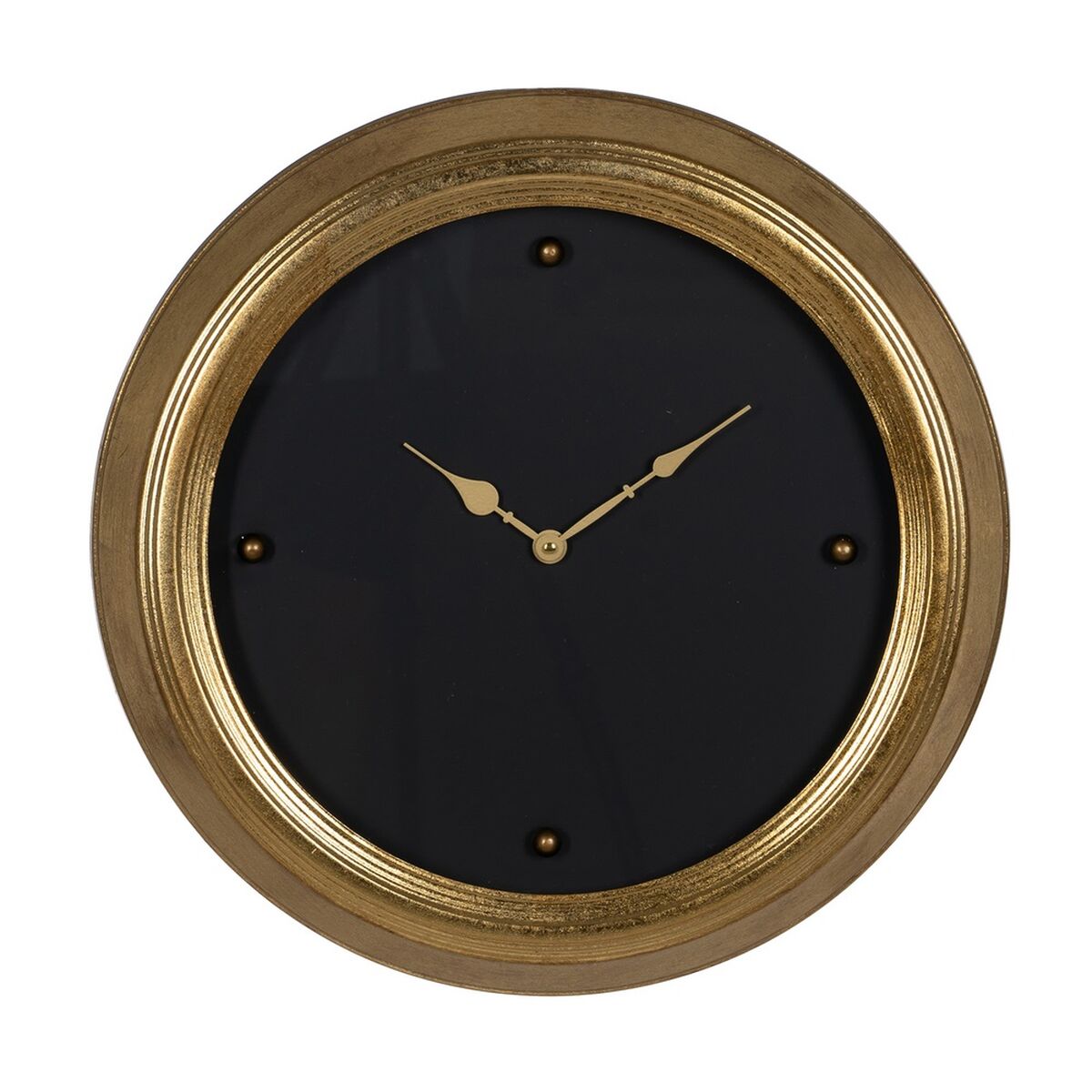 8445146093783 - Wanduhr Schwarze goldene PVC -Kristalleisen MDF Holz 46 x 6 x 46 cm 8445146093783 - Wanduhr Schwarze goldene PVC -Kristalleisen MDF Holz 46 x 6 x 46 cm
