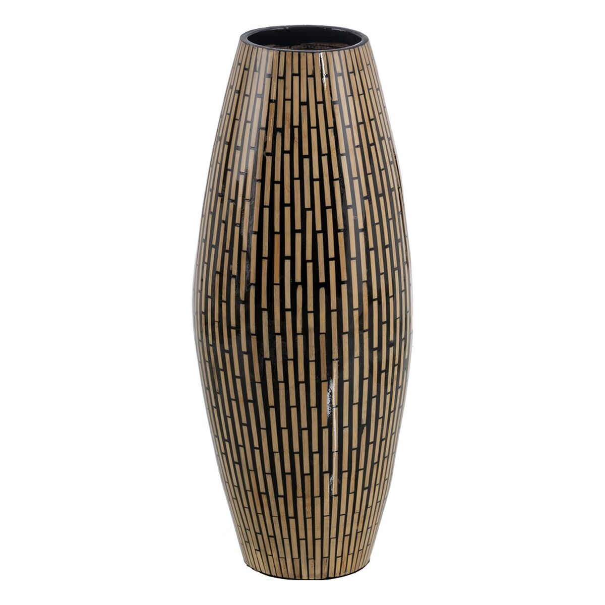 8445146096975 - Vase Schwarz Beige 20 x 20 x 50 cm