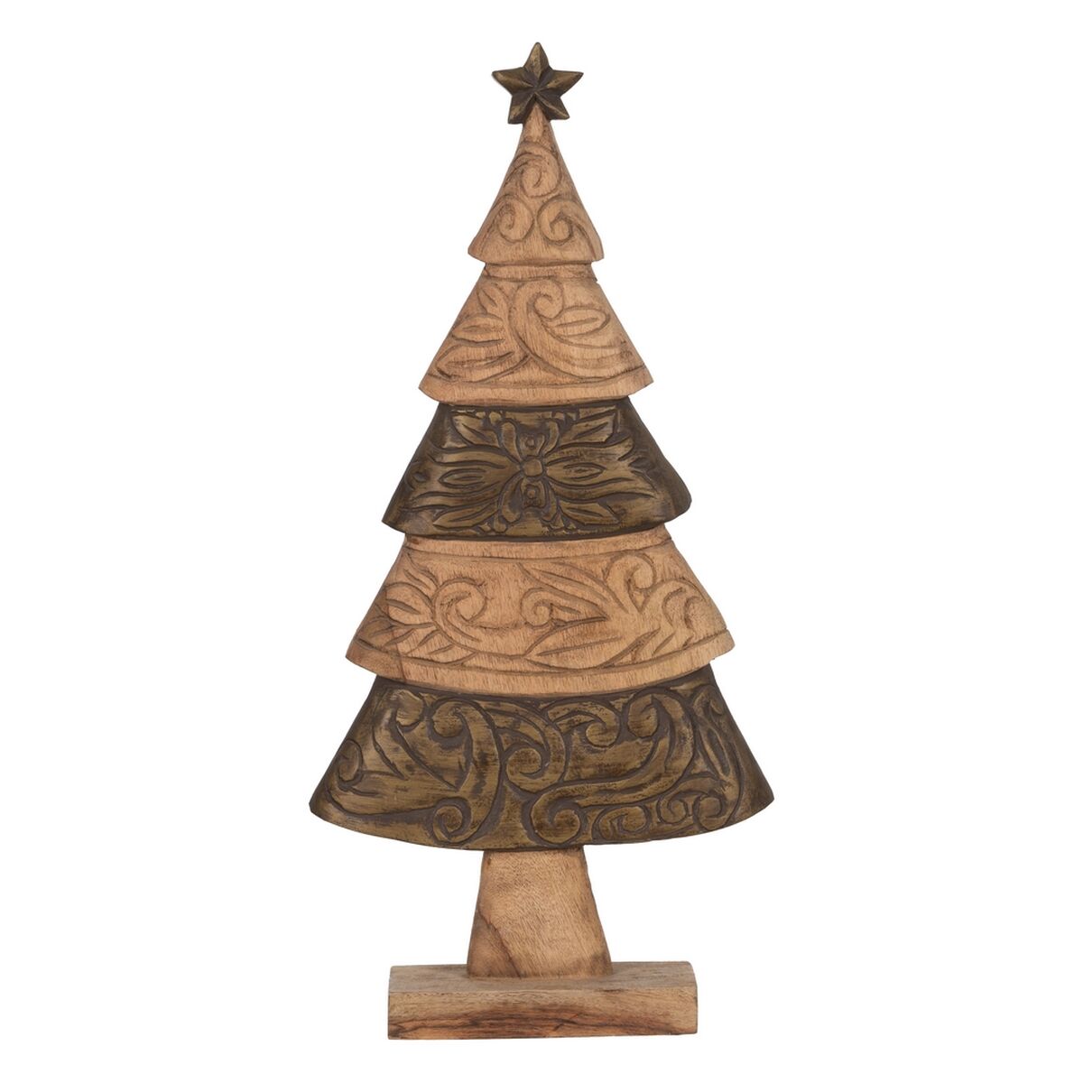 8445146097606 - Weihnachtsschmuck Braun Mango-Holz Weihnachtsbaum 32 x 9 x 655 cm