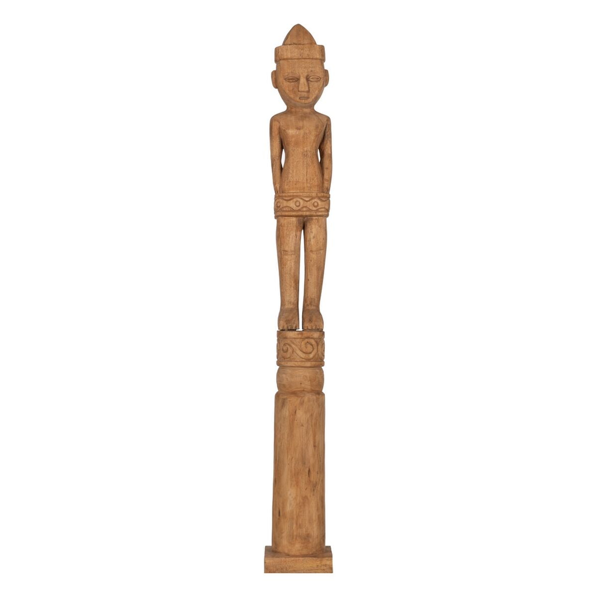 8445146097668 - Deko-Figur natürlich Afrikaner 14 x 14 x 113 cm