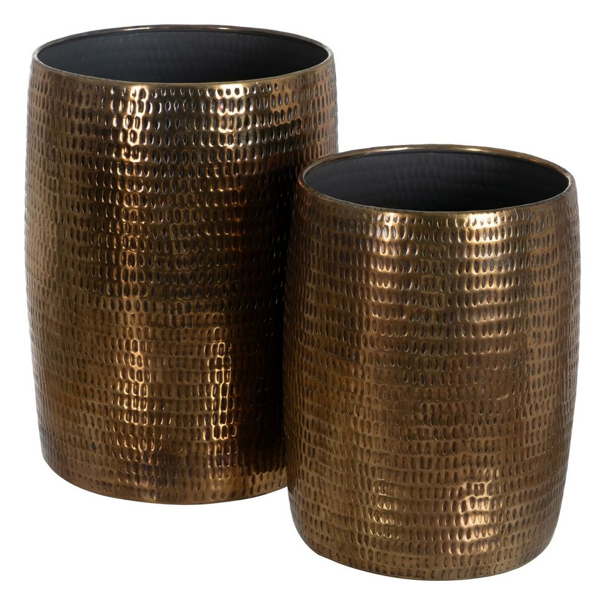 8445146099020 - Vase 2 Stücke Bronze Golden Aluminium 355 x 355 x 50 cm