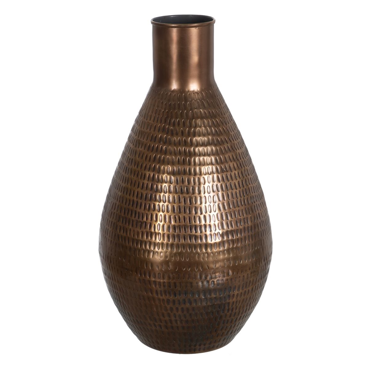 8445146099044 - Vase Bronze Golden Aluminium 30 x 30 x 56 cm