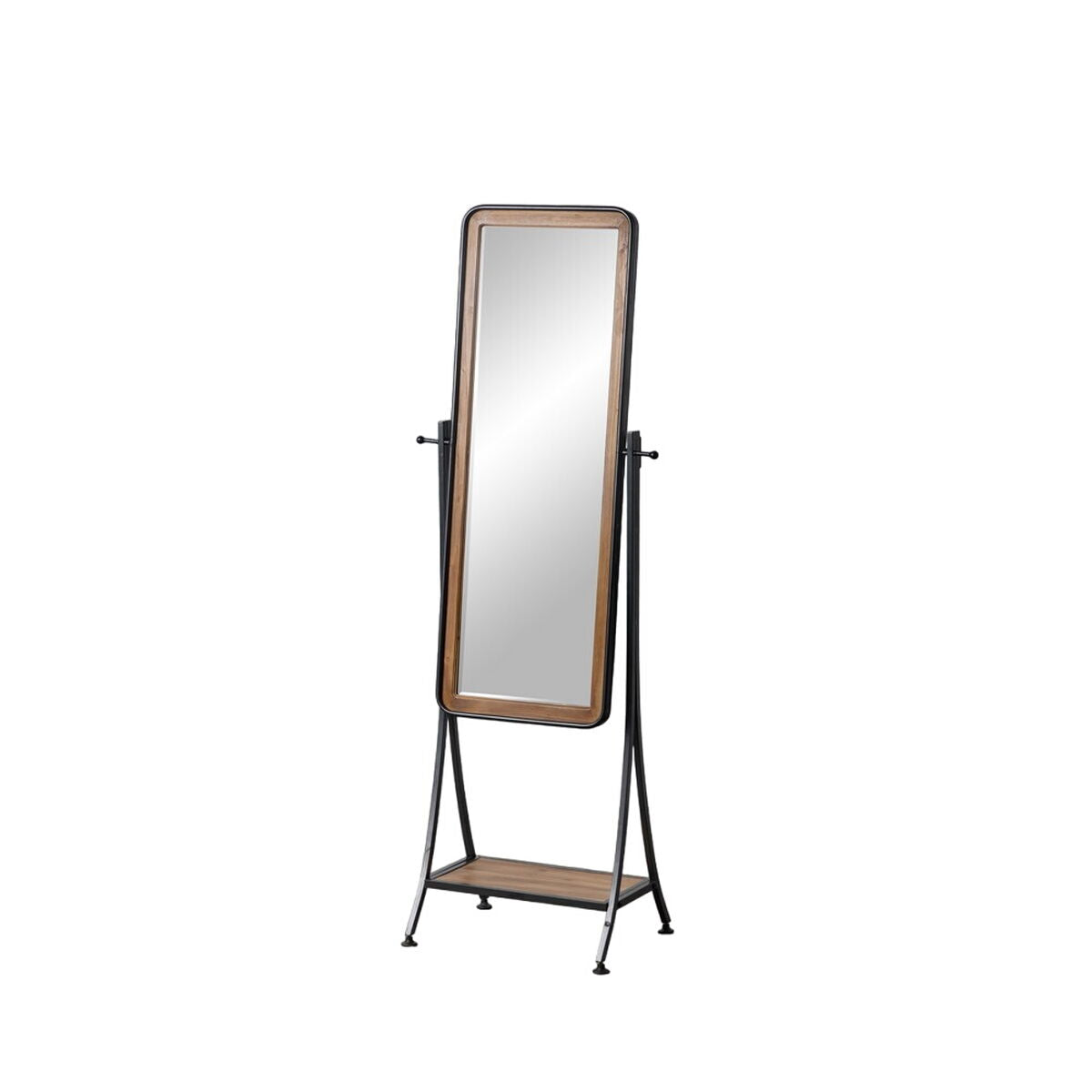 8445146101983 - Dressing Spiegel schwarz natürlicher 62 x 42 x 174 cm