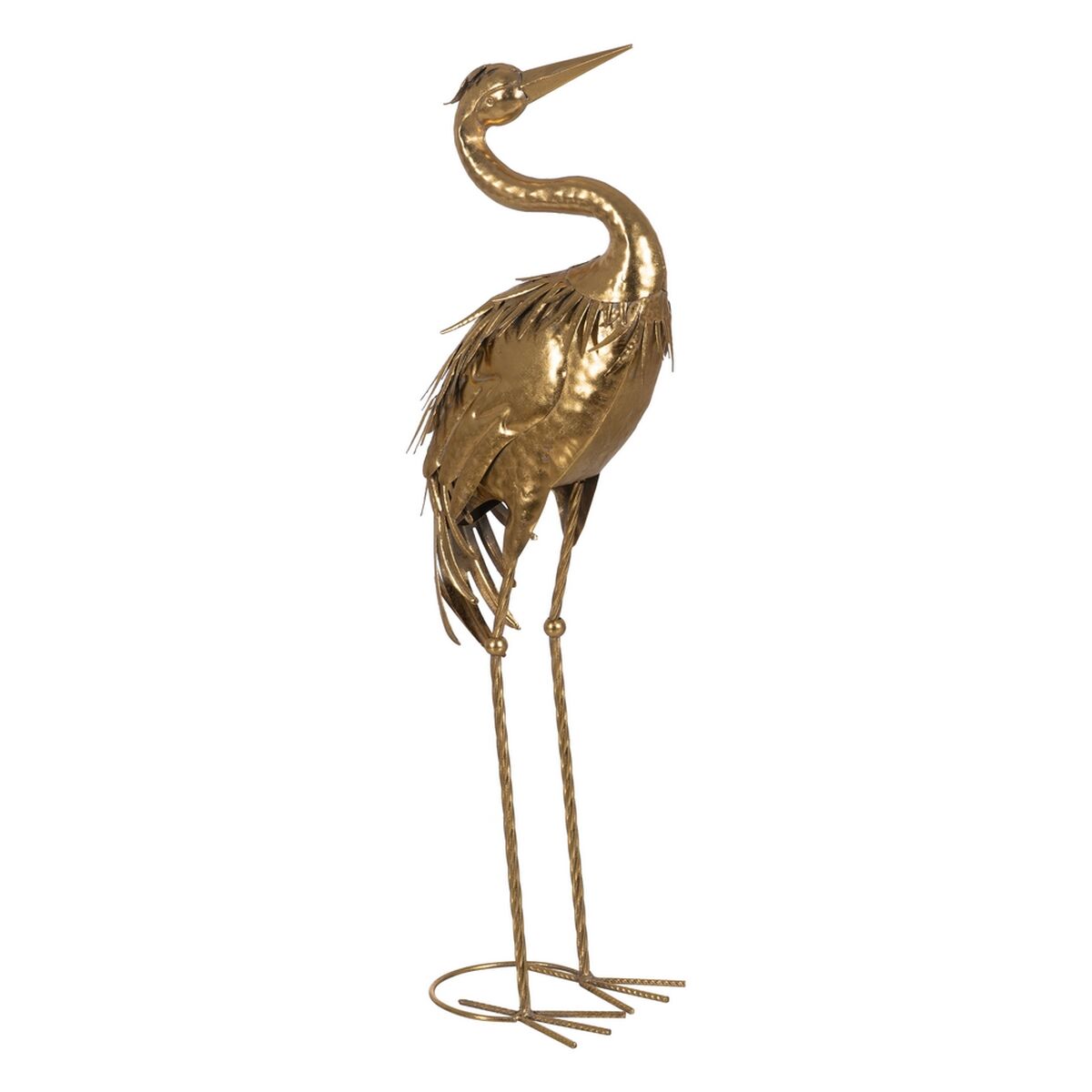 8445146102799 - Decorative Figure Golden Heron 24 x 19 x 87 cm