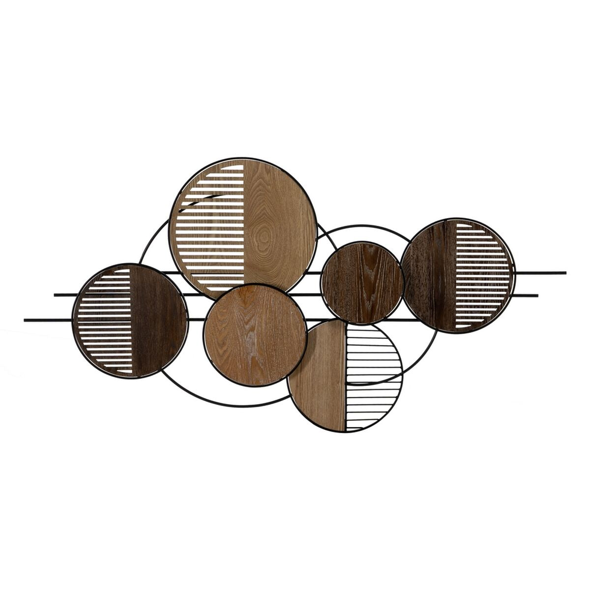 8445146103680 - Wanddekoration modernes schwarzes natürliches Eisen 134 x 44 x 692 cm 8445146103680 - Wanddekoration modernes schwarzes natürliches Eisen 134 x 44 x 692 cm