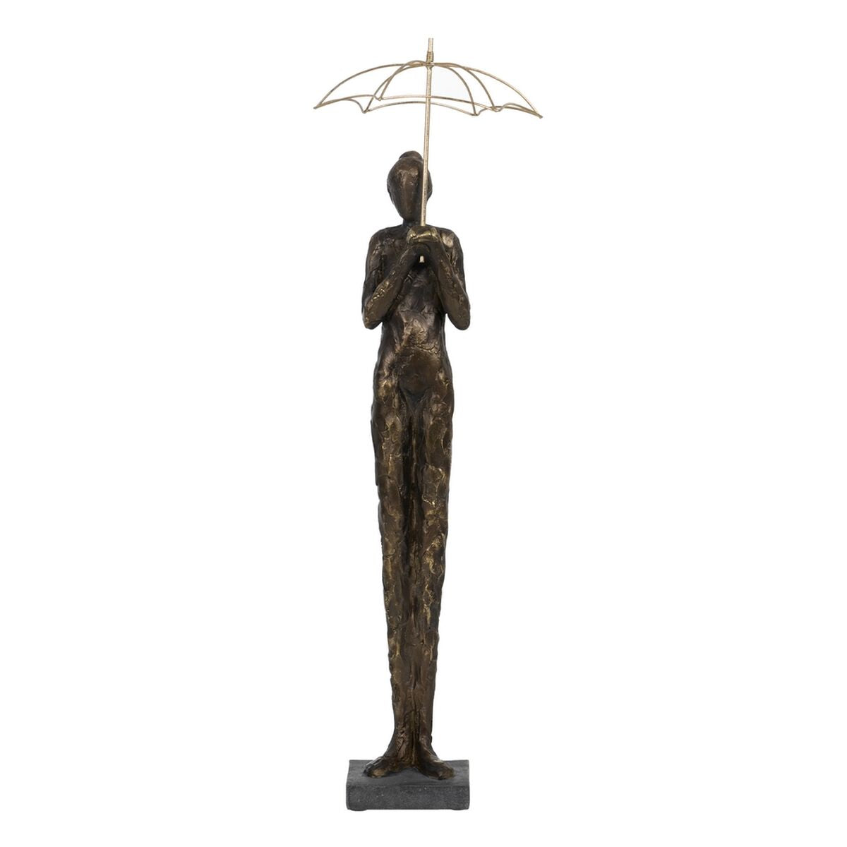 8445146104762 - Decorative Figure Copper Lady 18 x 16 x 63 cm