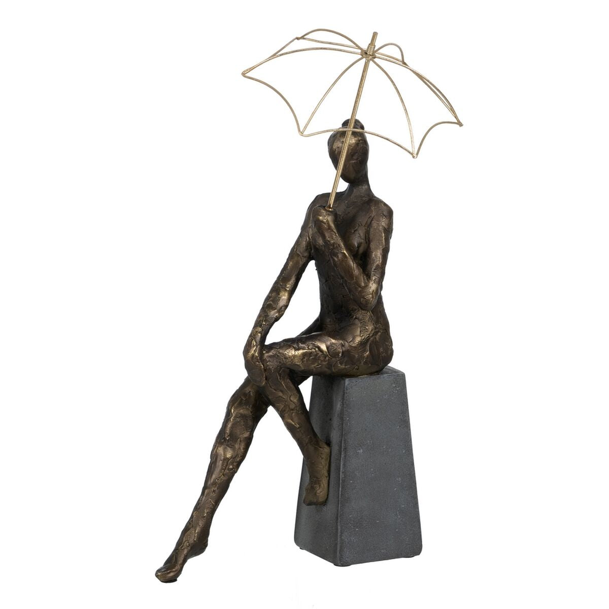 8445146104779 - Decorative Figure Copper Lady 25 x 175 x 44 cm