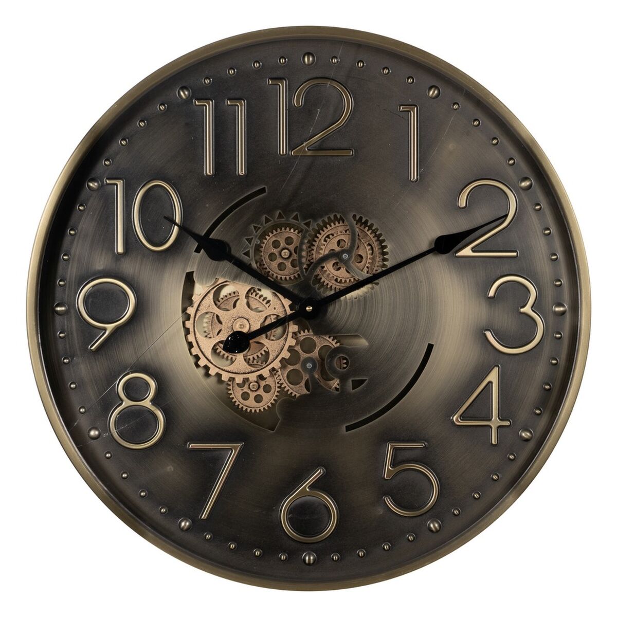 8445146105271 - Wall Clock Golden Iron 60 x 8 x 60 cm