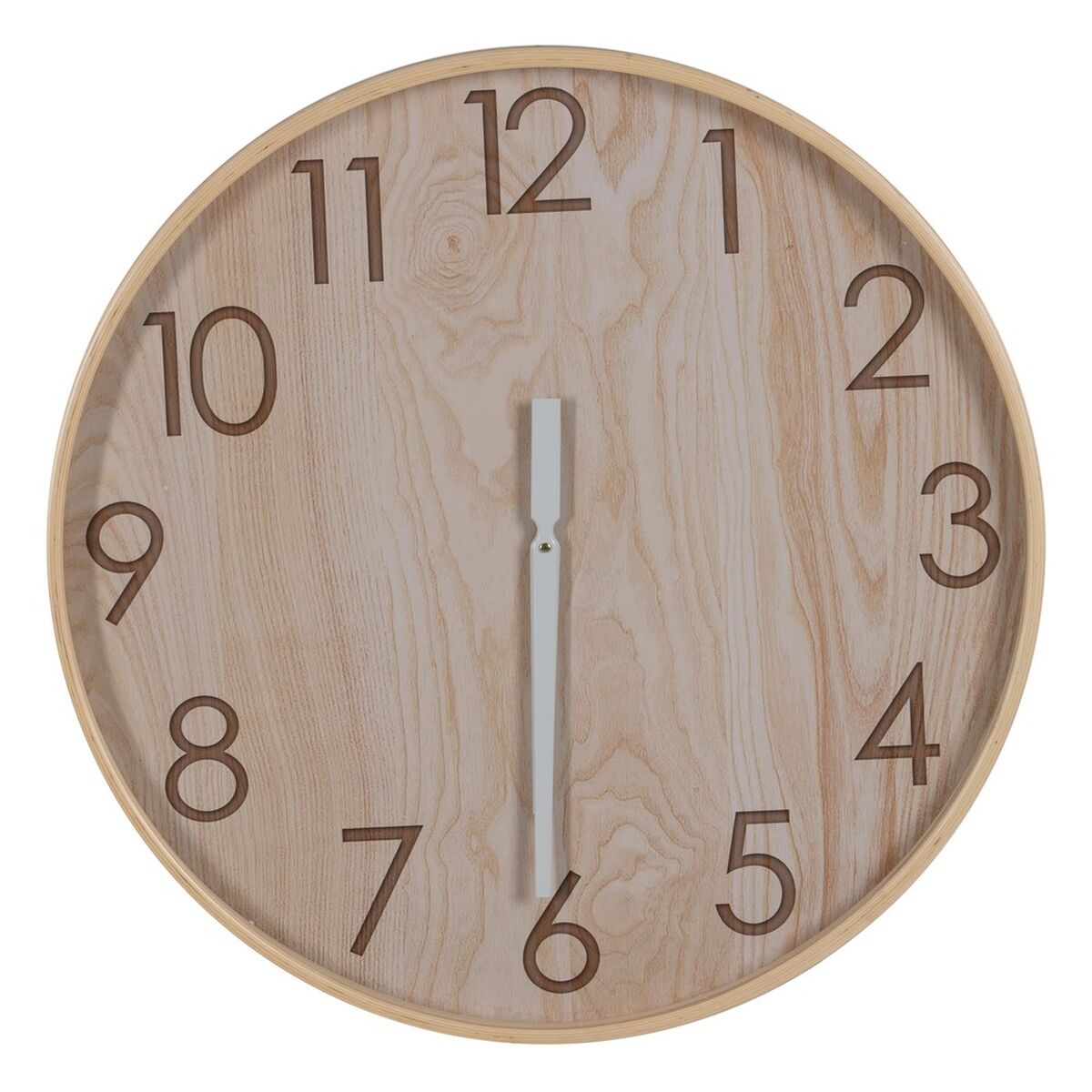 8445146105318 - Wanduhr natürlich Holz 60 x 60 x 55 cm