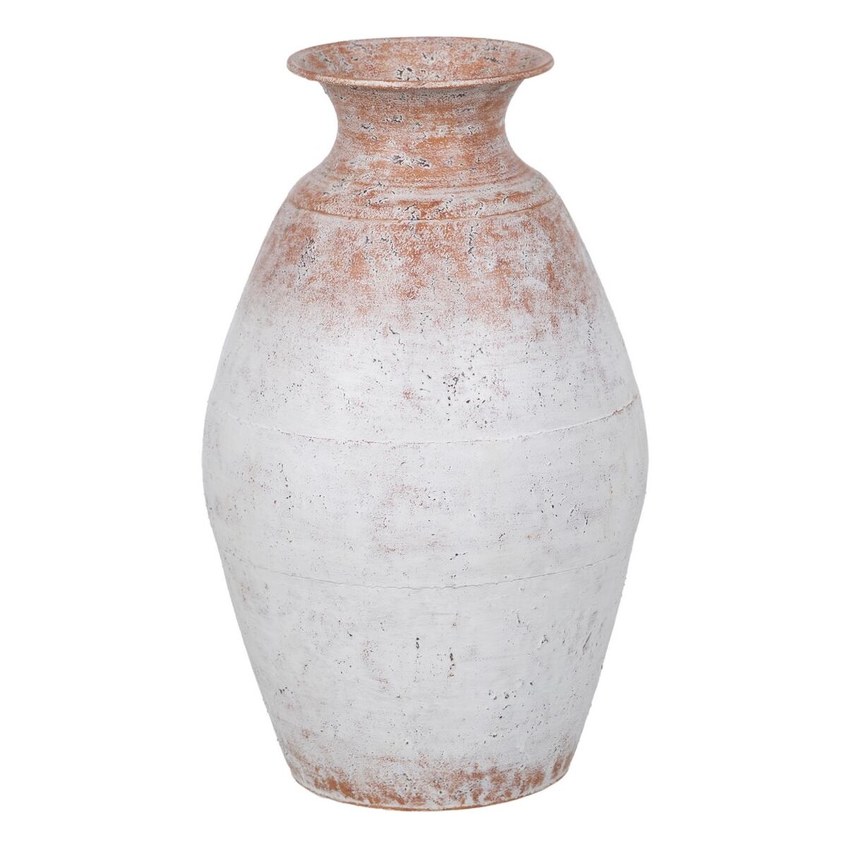 8445146107244 - Vase Weiß Eisen 28 x 28 x 455 cm