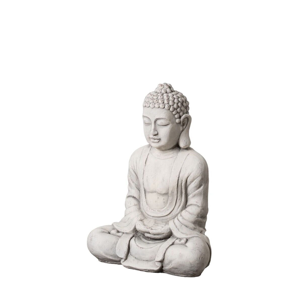 8445146108456 - Sculpture Grey Clay Fibre 44 x 27 x 58 cm Buddha