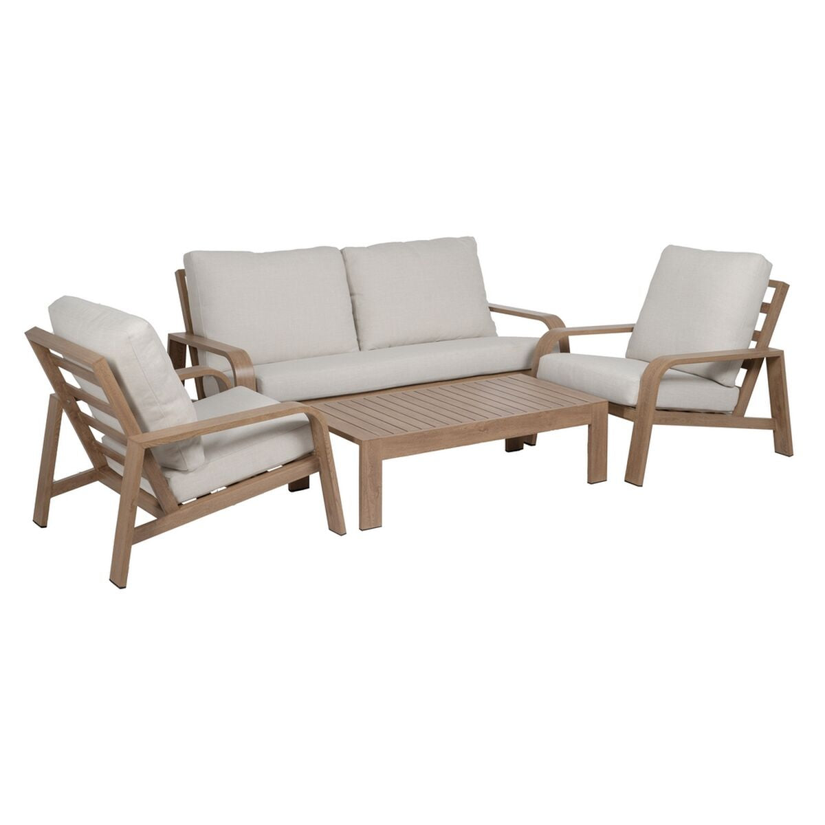 8445146115720 - Garden furniture Beige Natural 184 x 74 x 65 cm