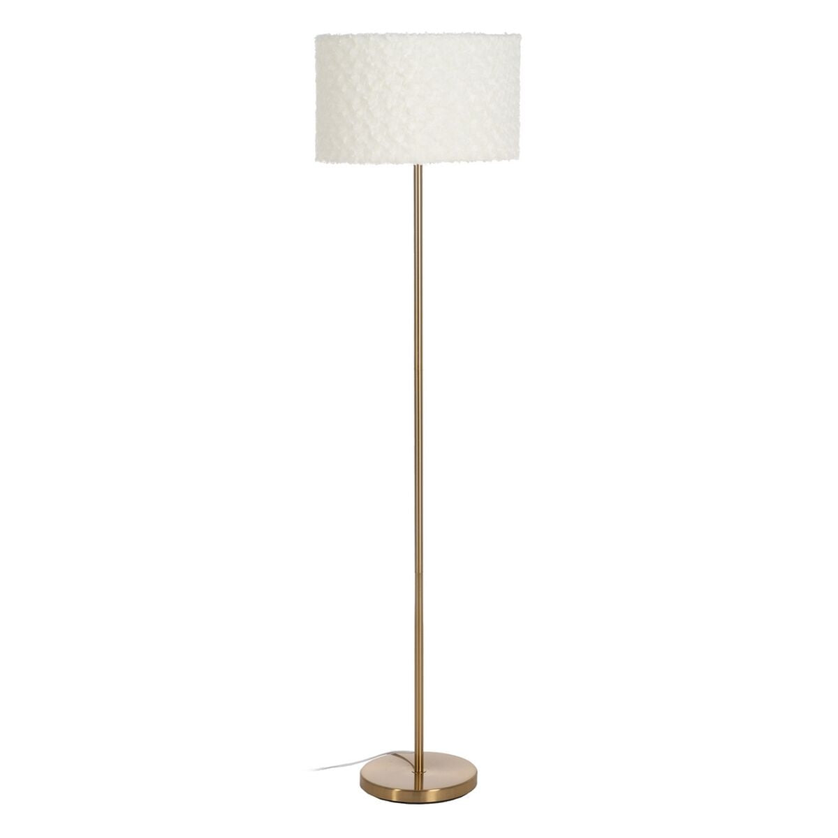 8445146116147 - Floor Lamp White Golden Metal Fabric 60 W 220-240 V 40 x 40 x 146 cm