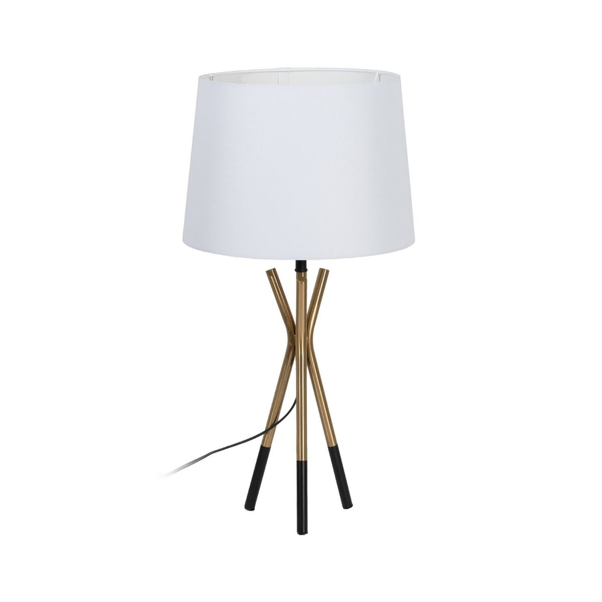 8445146121769 - Tischlampe Weiß Schwarz Gold Eisen 40 W 33 x 33 x 635 cm 8445146121769 - Tischlampe Weiß Schwarz Gold Eisen 40 W 33 x 33 x 635 cm