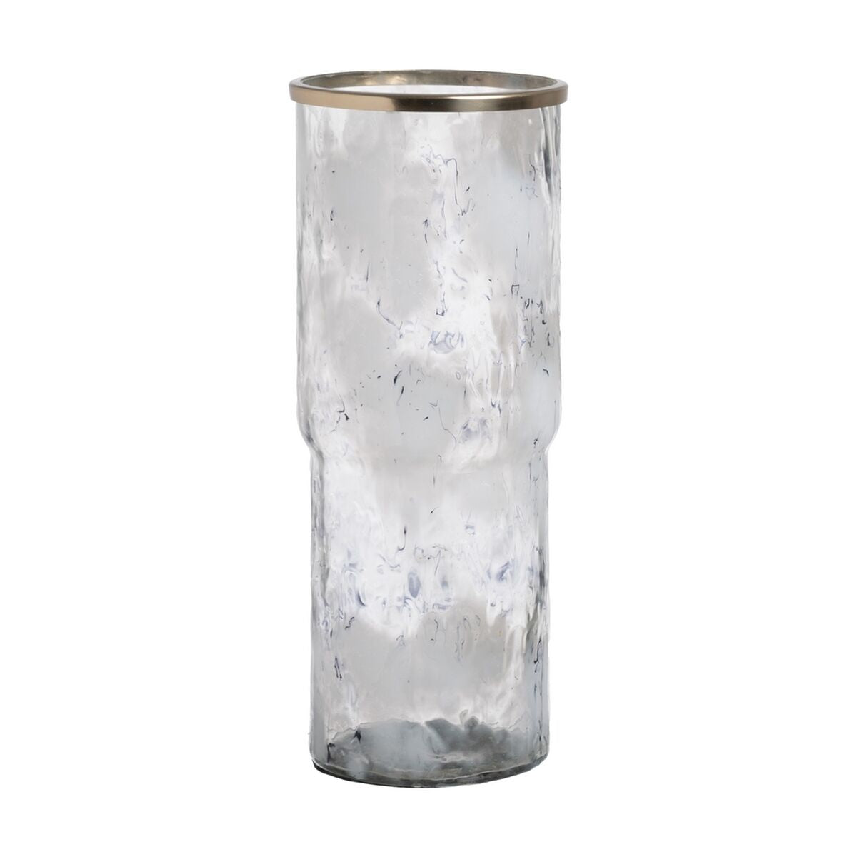 8445146131034 - Vase Weiß Champagner Aluminium Kristall 195 x 195 x 51 cm