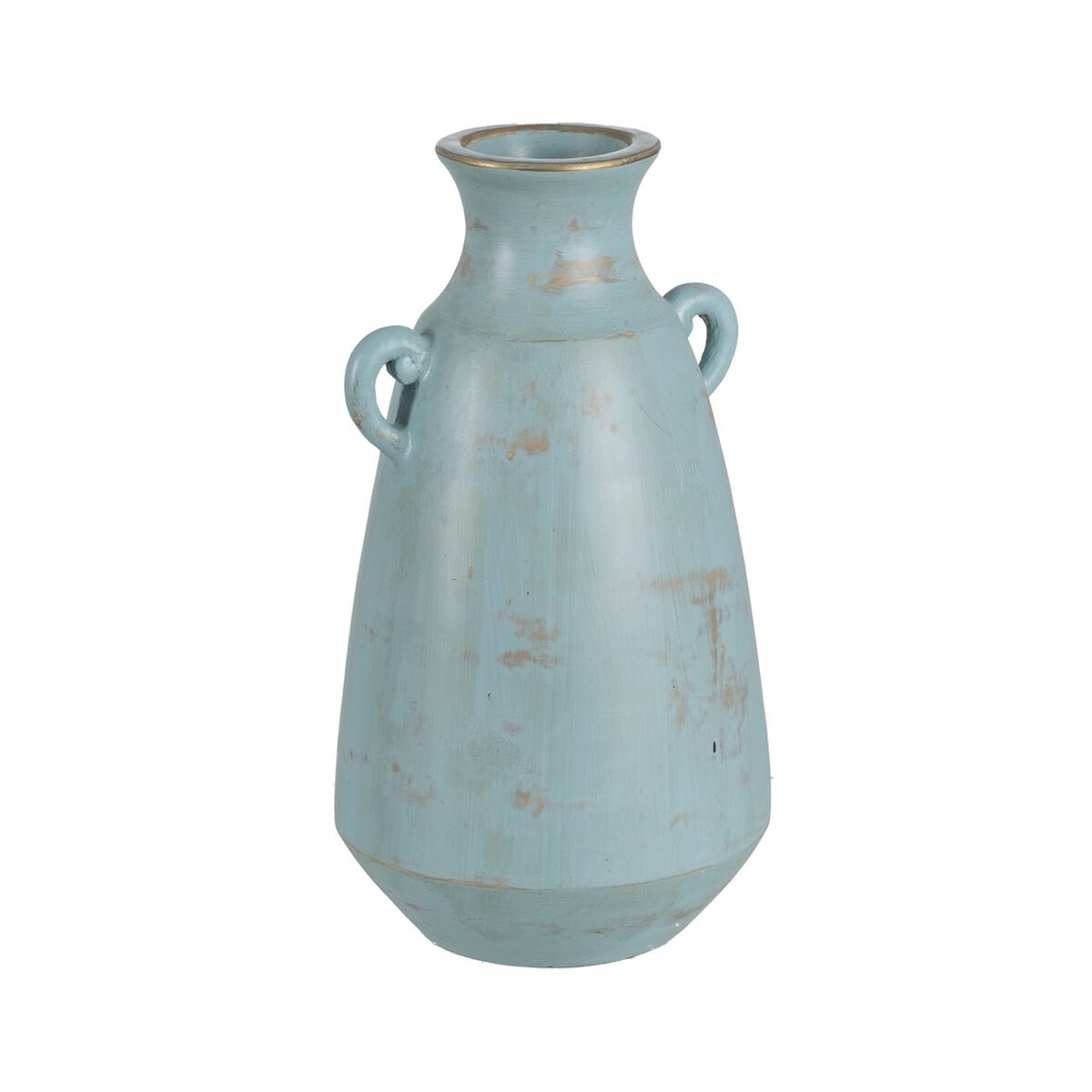 8445146132185 - Vase türkis Terrakotta 25 x 27 x 45 cm