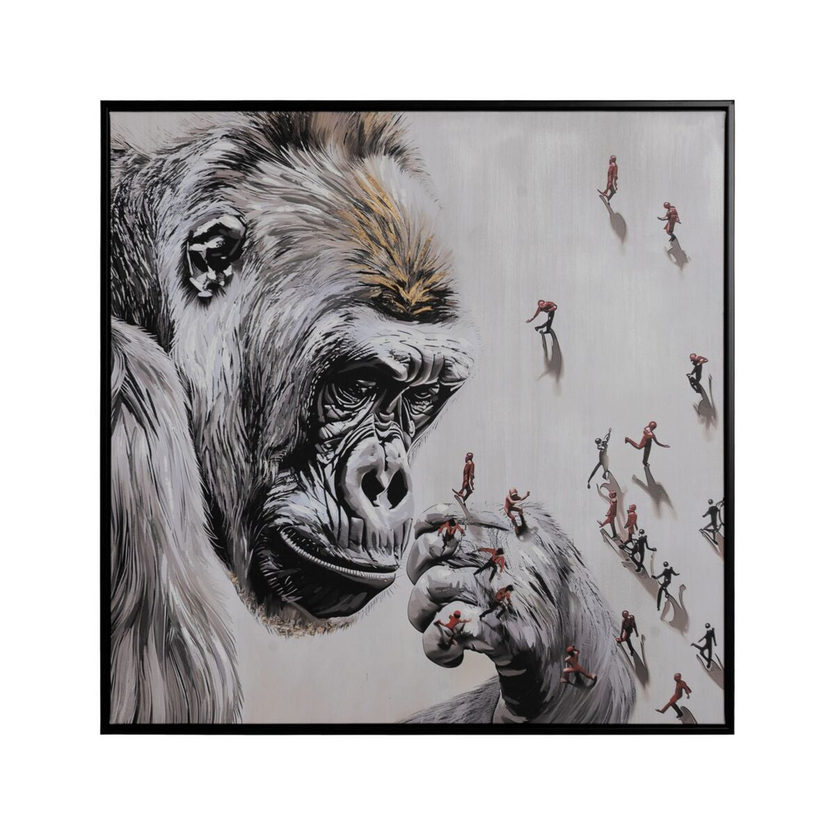 8445146133977 - Bild Bunt Gorilla 80 x 4 x 80 cm