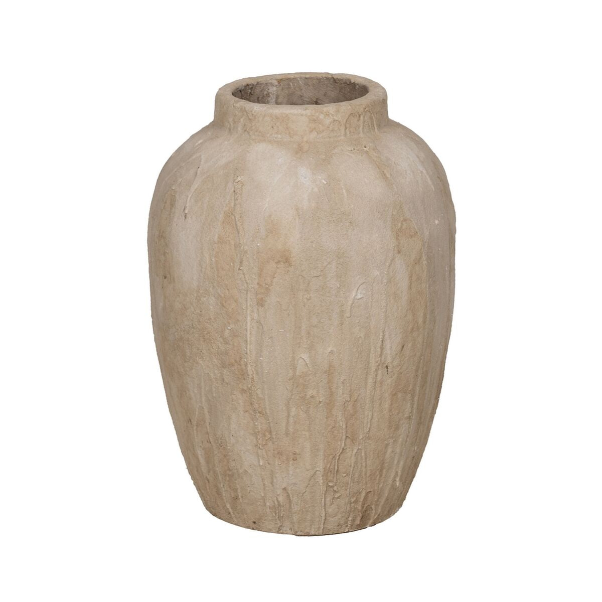 8445146134257 - Vase Beige aus Keramik 425 x 425 x 58 cm