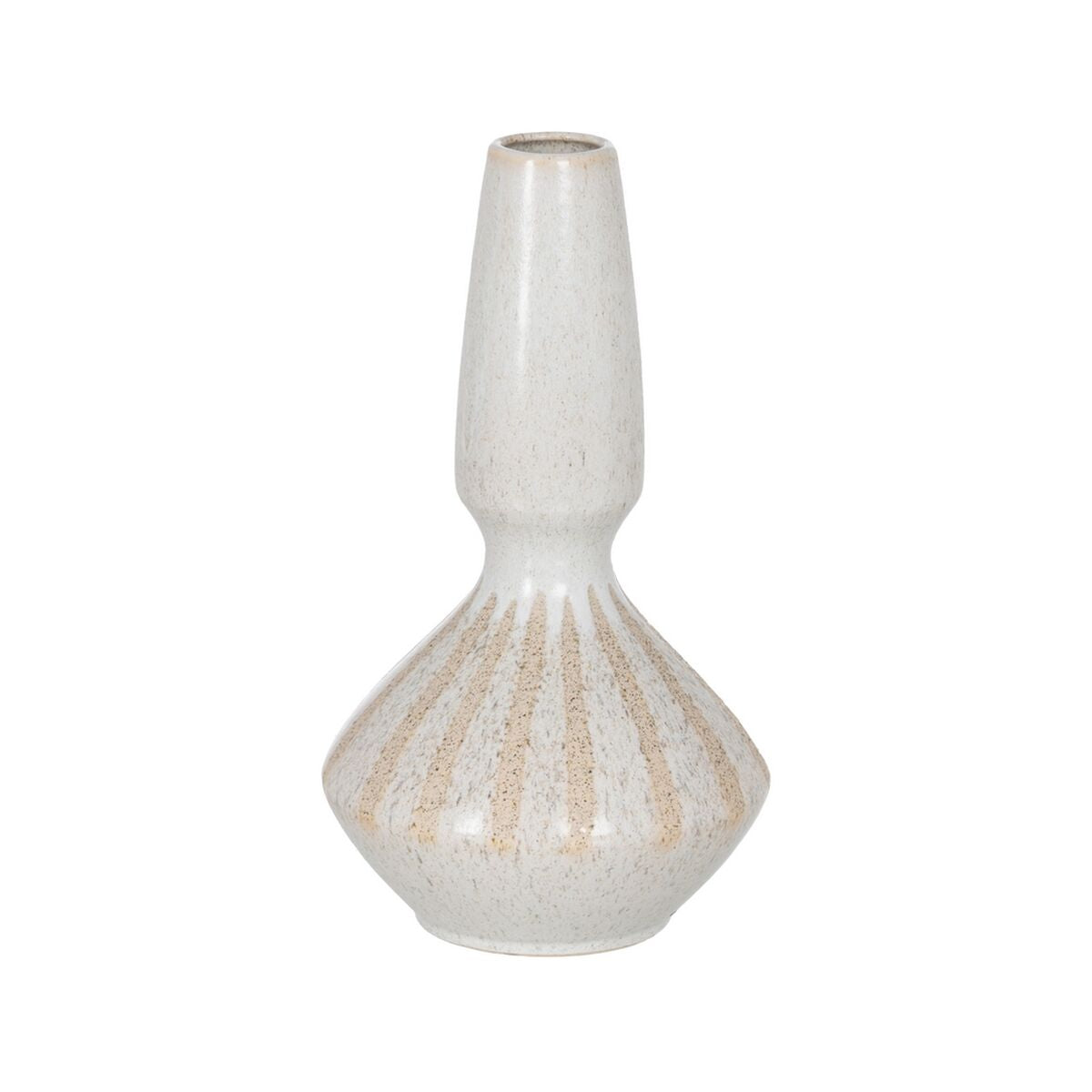 8445146134967 - Vase Weiß Beige aus Keramik 218 x 218 x 40 cm