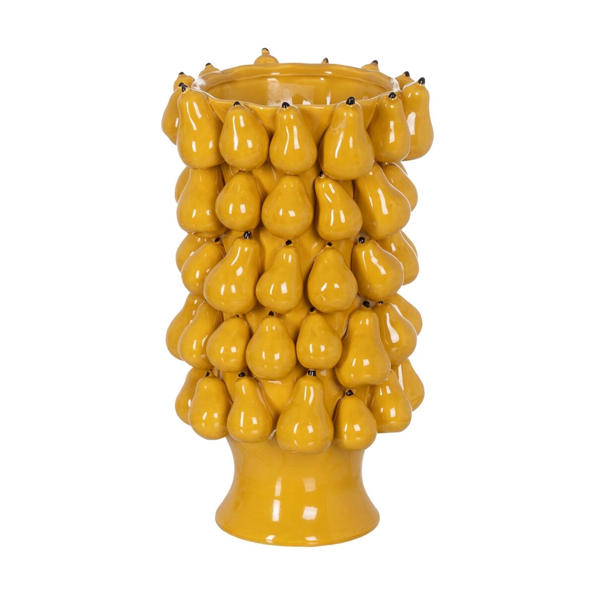 8445146135025 - Vase Gelb aus Keramik 235 x 235 x 40 cm