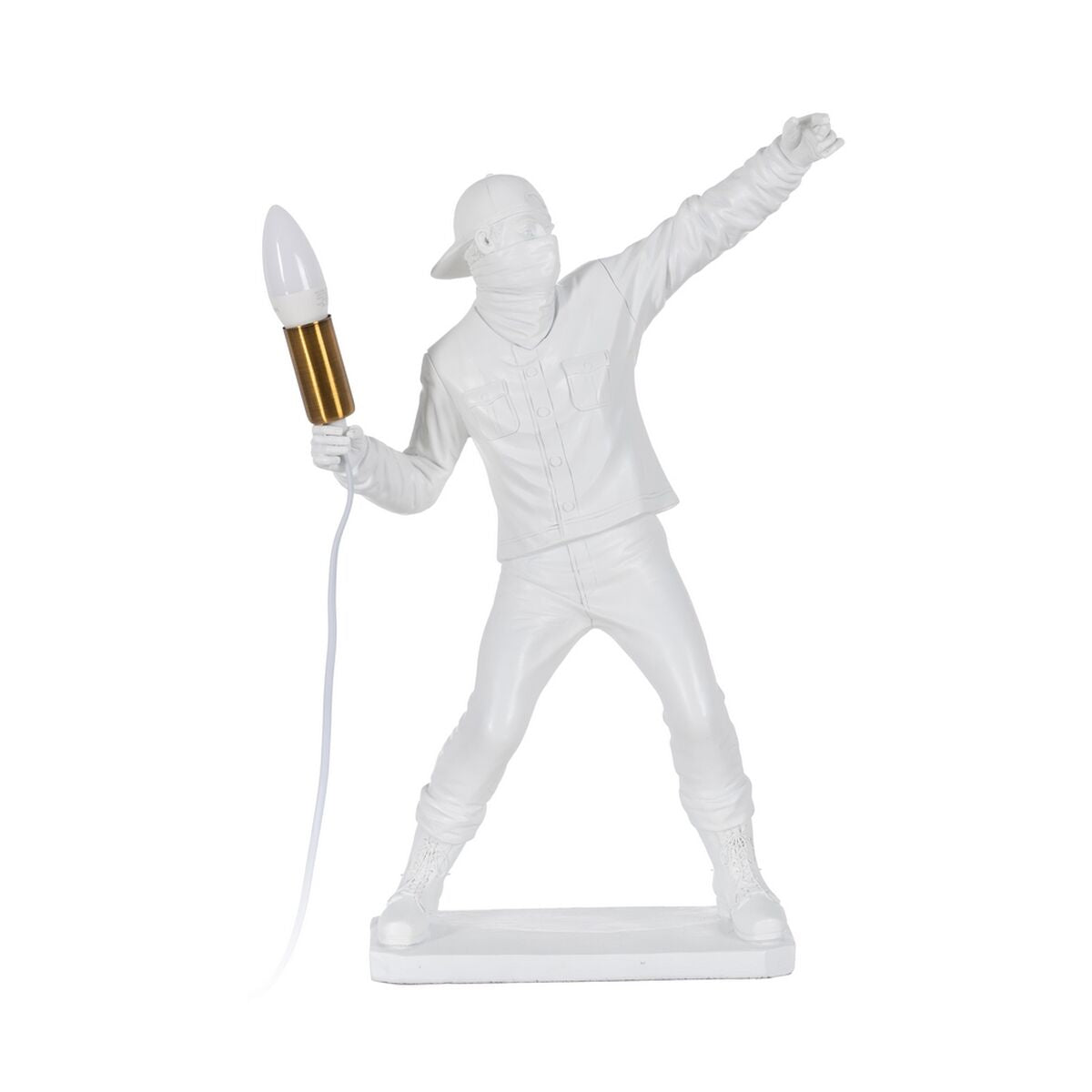 8445146138781 - Schreibtischlampe weißes Harz