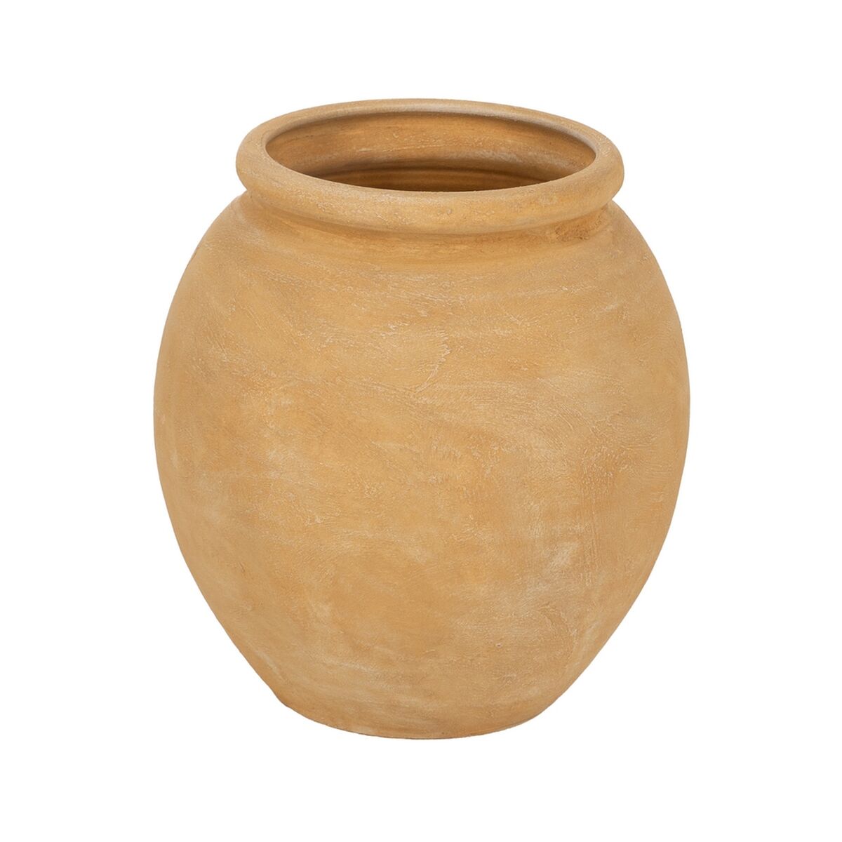 8445146143280 - Vase Gelb aus Keramik 34 x 34 x 35 cm