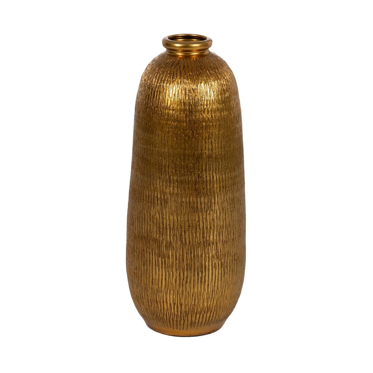 8445146143518 - Vase Gold aus Keramik 25 x 25 x 60 cm