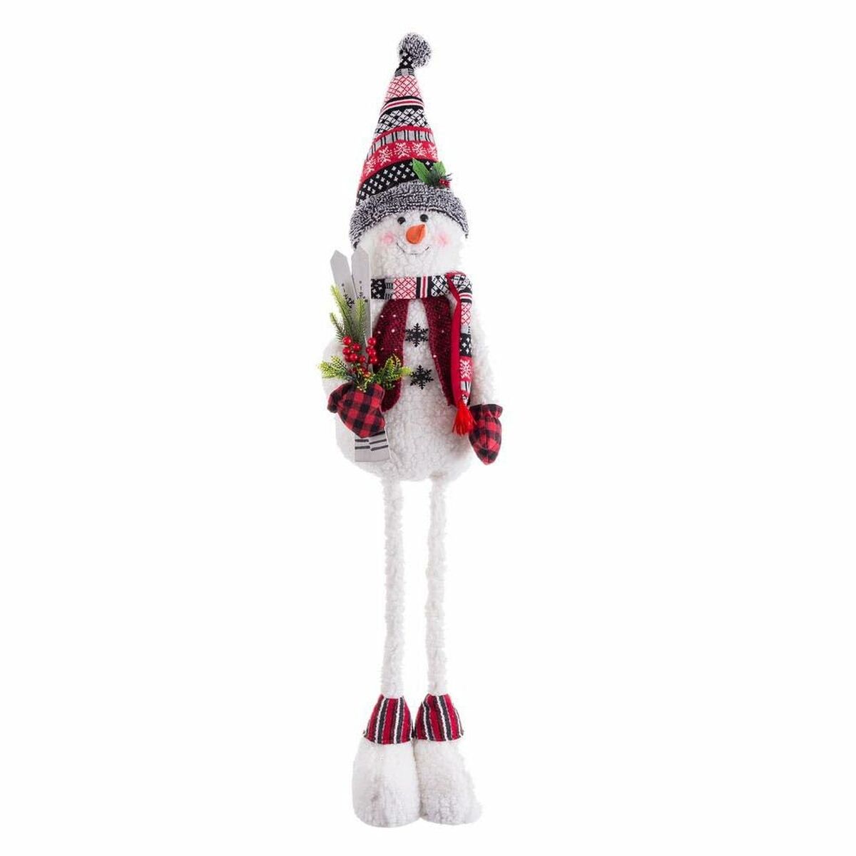 8445147222724 - Weihnachtsschmuck Bunt Metall Stoff Schneemann 38 x 25 x 142 cm