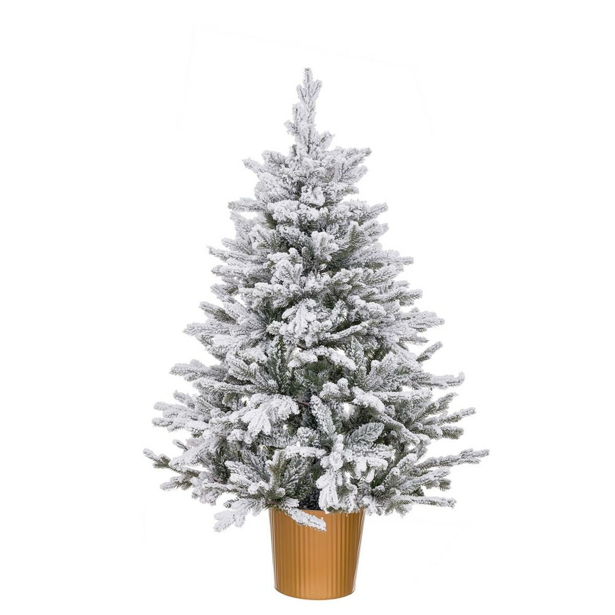 8445147226715 - Weihnachtsbaum Gold Polyäthylen Verschneit 58 x 58 x 90 cm