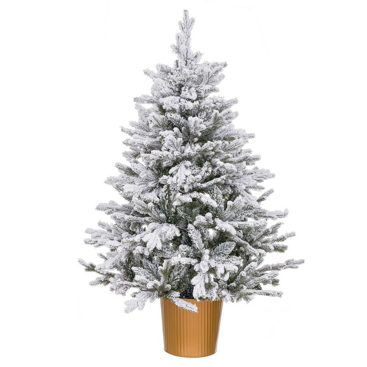 8445147226722 - Weihnachtsbaum Gold Polyäthylen Verschneit 82 x 82 x 120 cm