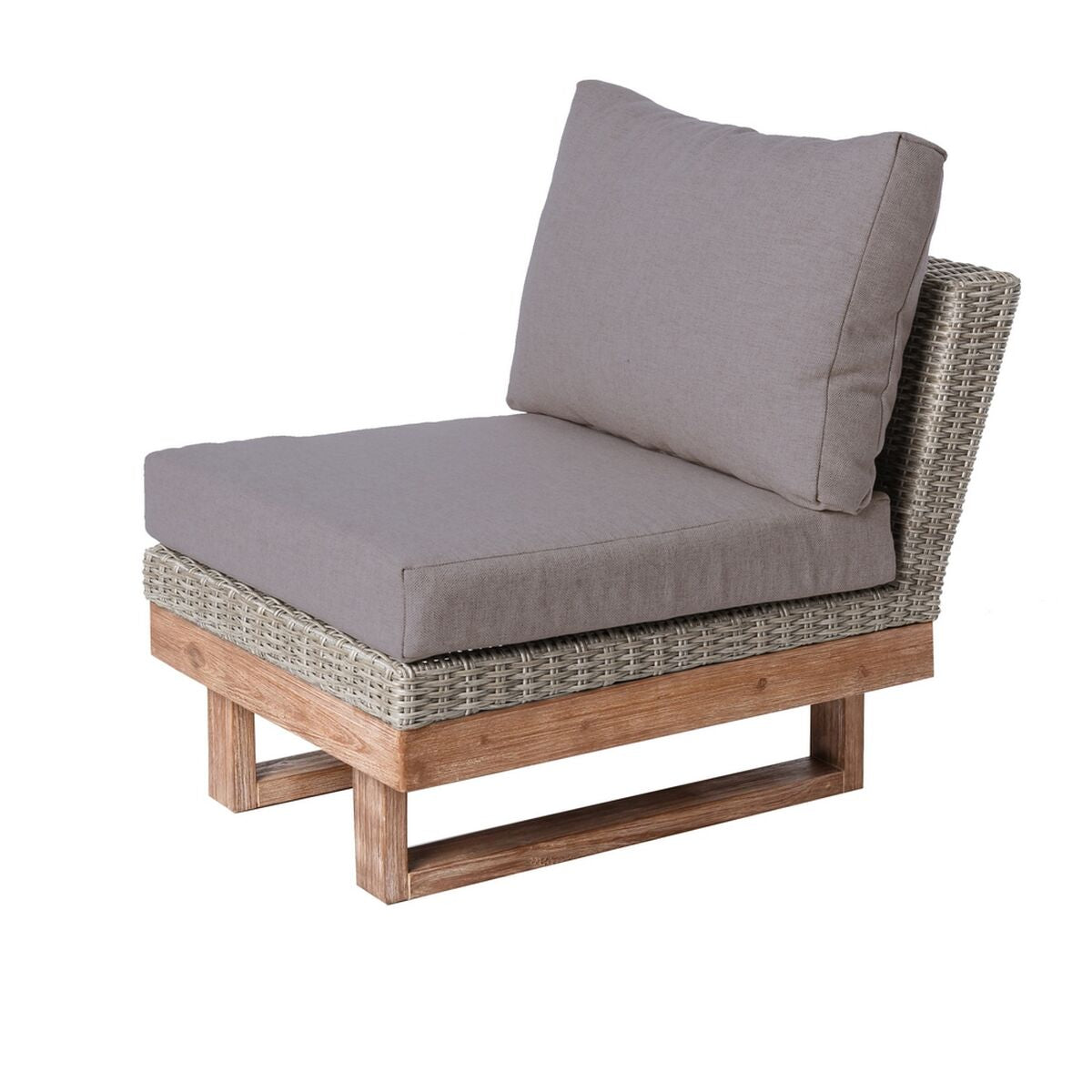 8445147320604 - Gartensofa Patsy Modular Grau Holz Rattan 66 x 89 x 645 cm