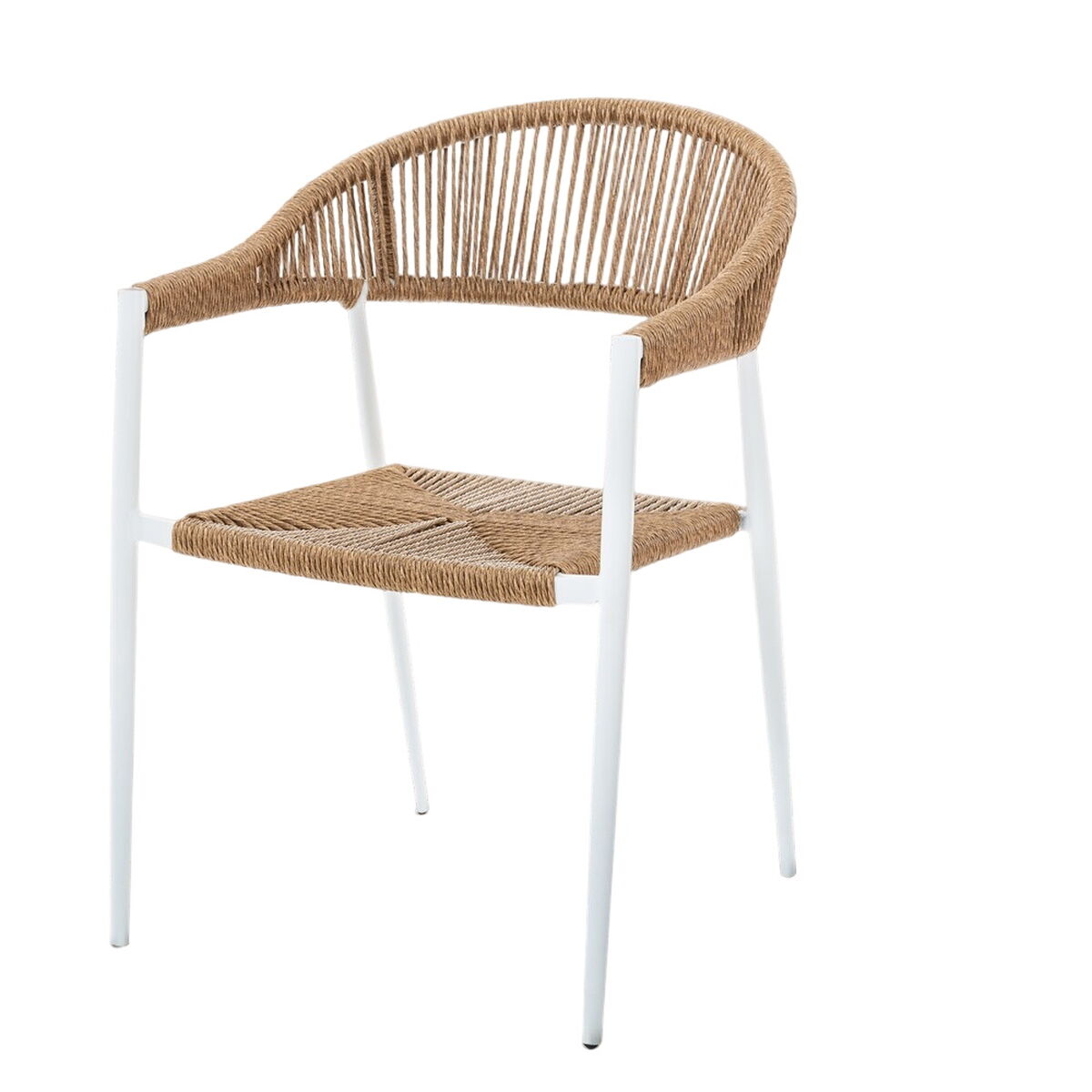 8445147329898 - Garden chair Neska ii White Synthetic Aluminium 56 x 595 x 81 cm